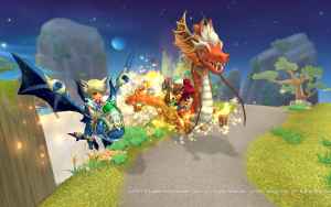 晴空物語、紅鱗の守護竜&輝ける蒼龍