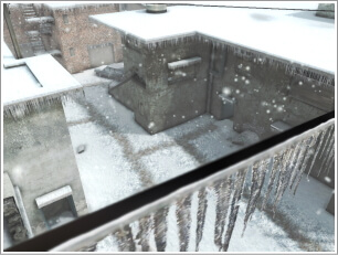 『HOUNDS（ハウンズ）』雪被る廃墟「スノービル」スクリーンショット