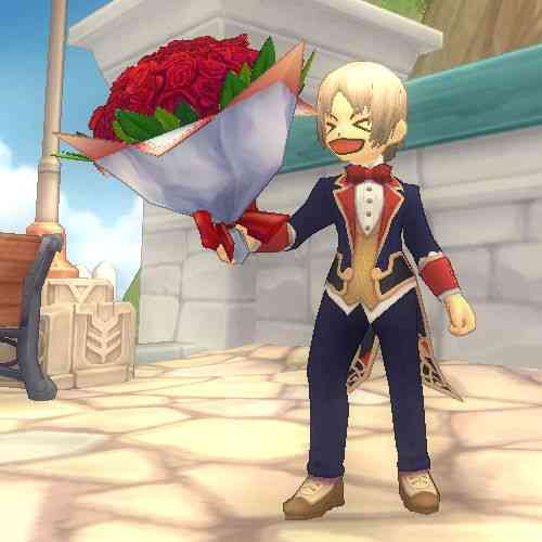 赤いバラの花束