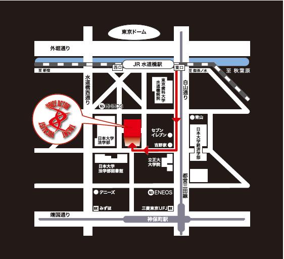 ドワンゴクリエイティブスクール 地図