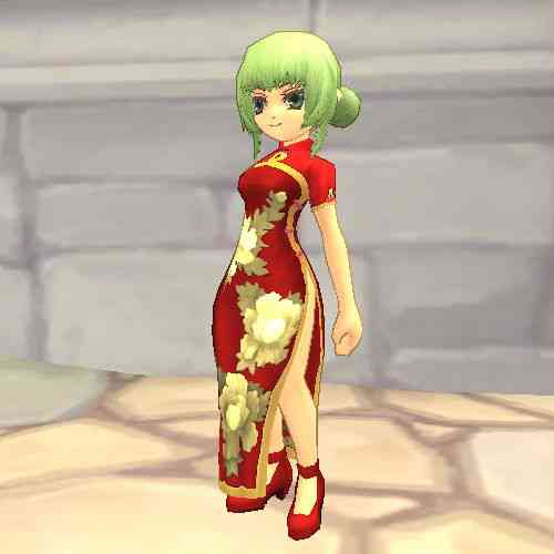 EXチャイナドレス・紅