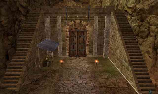 設定画を基に作られた城門の裏側 スクリーンショット