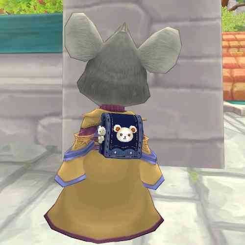 くまリュック・青