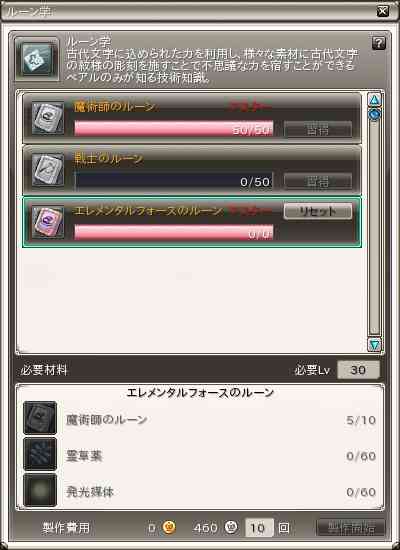 種族生産(1種をマスター)