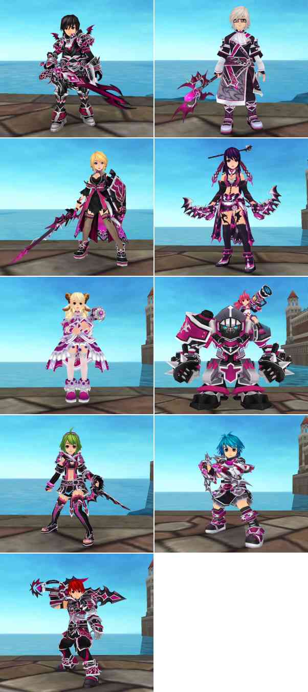 「紅の飛龍エンブレムシリーズ」、全キャラクターイメージ