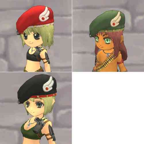 ファインディングネバーランドオンライン、ベレー帽