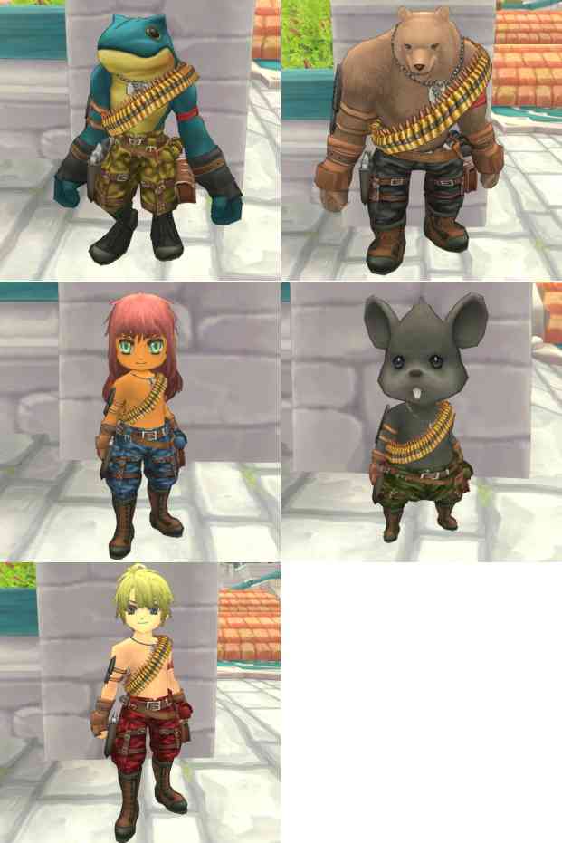 ファインディングネバーランドオンライン、メンズアーミー