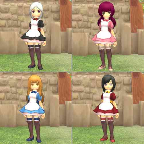 ファインディングネバーランドオンライン、メイド服