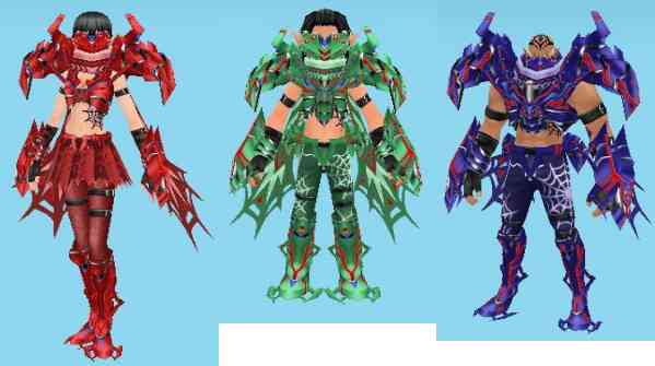 マスターオブエピック、「ダーク スパイダー装備」染色可能バージョン