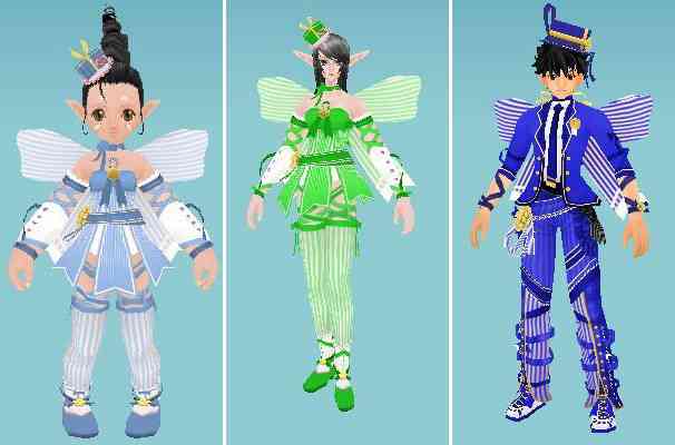 マスターオブエピック、「ストライプ リボン装備」染色可能バージョン画像