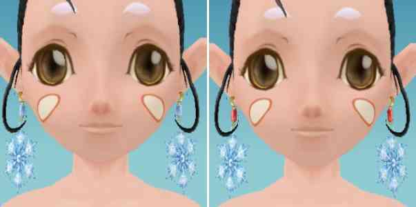 マスターオブエピック、「結晶の耳飾り」デフォルトカラー、赤で染色した場合