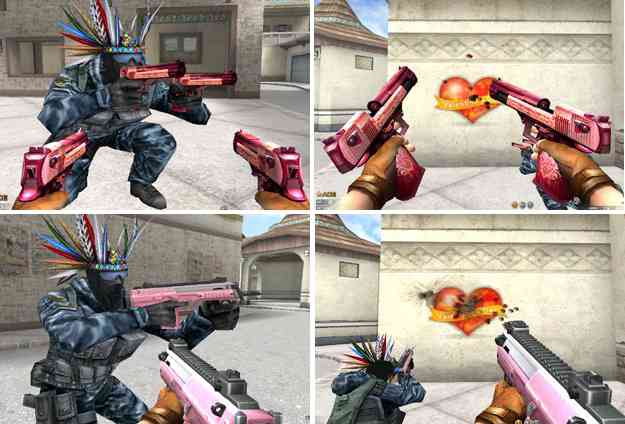 クロスファイア、バレンタイン武器「MP7-Pink」、「Dual D.E-Valentine」画像