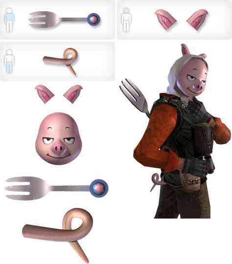 カウンターストライクオンライン、ピッグシリーズ装飾アイテム画像