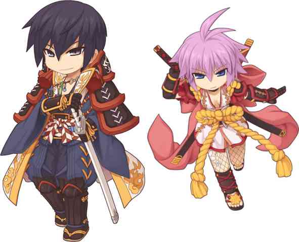 男性キャラクターの「忍者」上位職、「影狼」&女性キャラクターの「忍者」上位職、「朧」画像