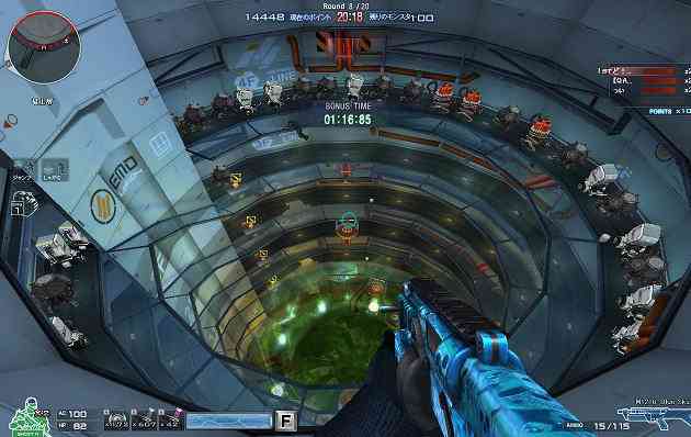 クロスファイア、コンベアーを流れる属性モンスター画像