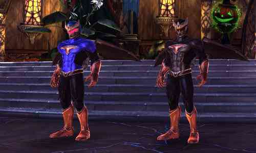 TERA(テラ)、テラファイタースーツ(染色)&テラファイターマスク(青)&テラファイターウィング画像