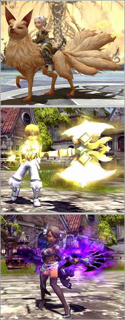 ドラゴンネスト、「イエロークイーンテイル」、「フォルセティ武器」、「タナトス武器」画像