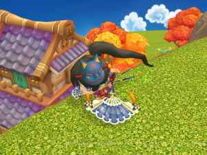 晴空物語、キツネのお面画像①