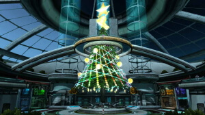ファンタシースターオンライン2、クリスマスロビー画像①