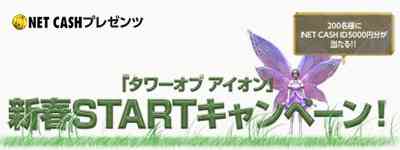 NET CASH�v���[���c�u�V�tSTART�L�����y�[���I�v�J��