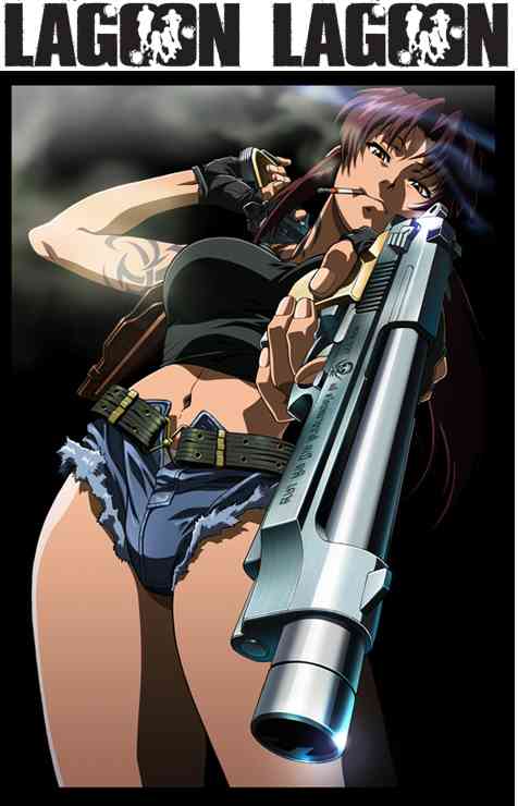 「ブラックラグーン」メインビジュアル＆「ブラックラグーン」ロゴ