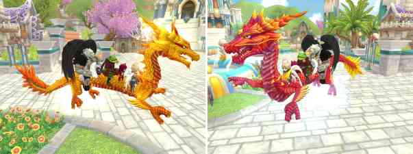 ファインディング・ネバーランド・オンライン、伝説の紅焔竜＆伝説の黄金竜