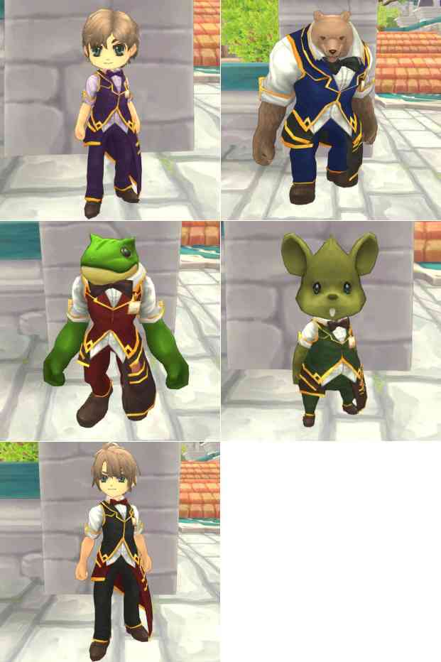 ファインディングネバーランドオンライン、ウェイター服