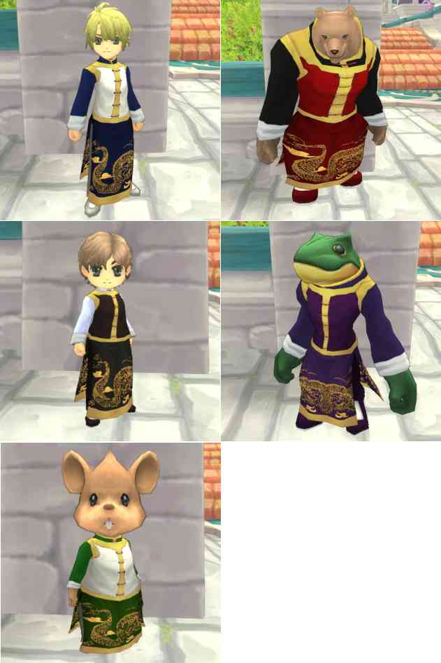 ファインディングネバーランドオンライン、チャイナスーツ