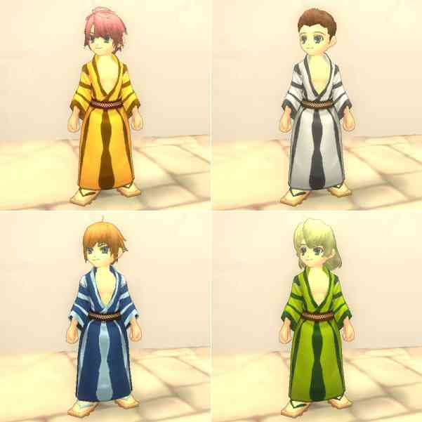 ファインディングネバーランドオンライン、男性太縞浴衣