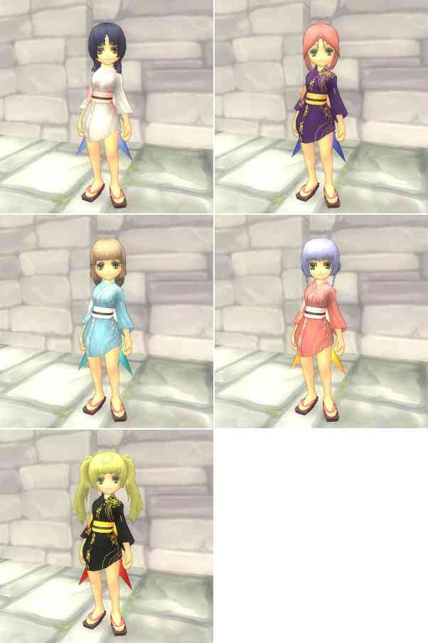 ファインディングネバーランドオンライン、女性浴衣