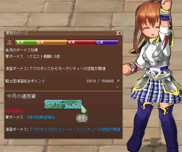 所属軍が勝利した場合に様々な特典が！