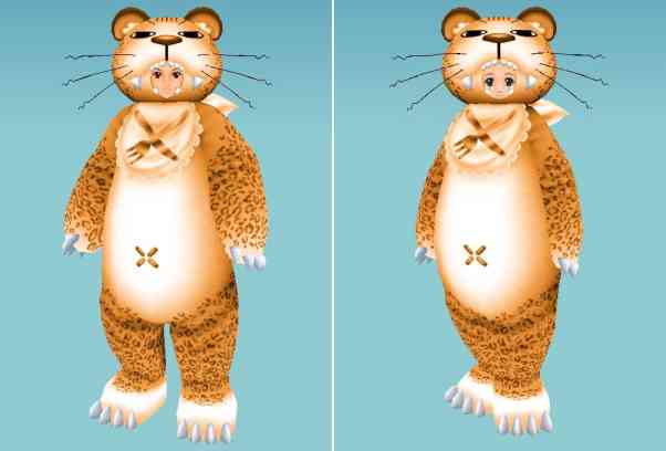 マスターオブエピック、ヒョウの着ぐるみ装備、ニューター男性&ニューター女性画像