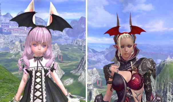 TERA（テラ）、コウモリのカチューシャ（黒・赤）画像