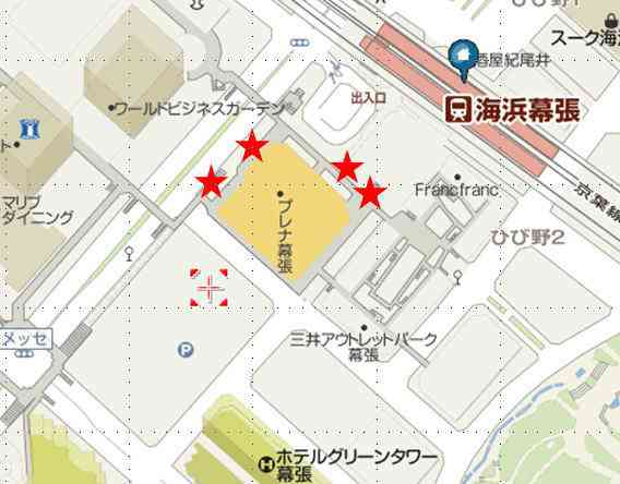 TERA PREMIUM CARD配布場所 地図