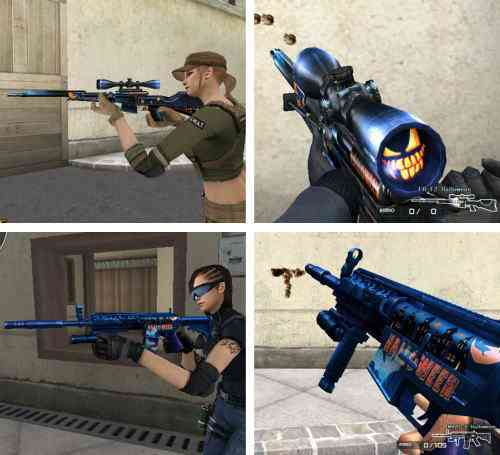 クロスファイア、ハロウィン武器「M4A1-X Halloween」、「FR-F2 Halloween」画像
