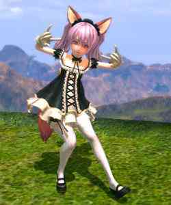 TERA(テラ)、エリーンメイド服(ロリータ)&黒いメイドカチューシャ画像