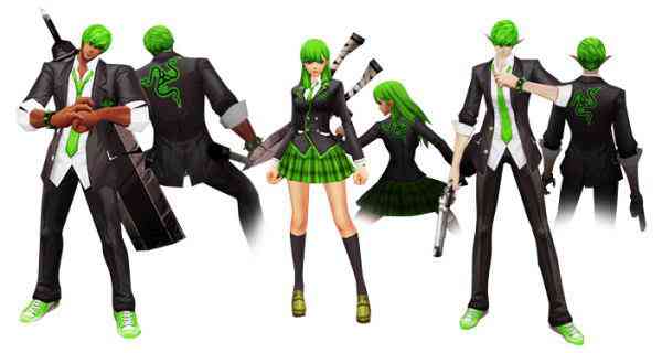 KRITIKA 「Razer」テイストのシックな学生服アバター