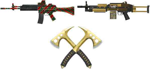 スペシャルフォース2 【「M249 SPW Gold」「K2 Rudolph FX」「Tomahawk Gold」】画像