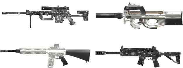 スペシャルフォース2 WEBガチャWINTER 出現武器イメージ画像 